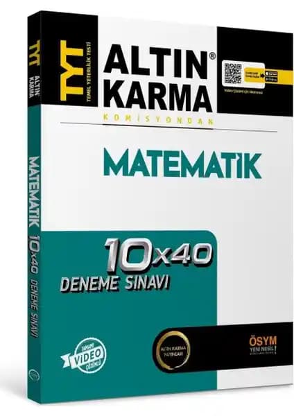 Altın Karma Yayınları 2020 TYT Matematik Deneme Kitabı Öğrencilere Yönelik Güncel Soru Kaynağı