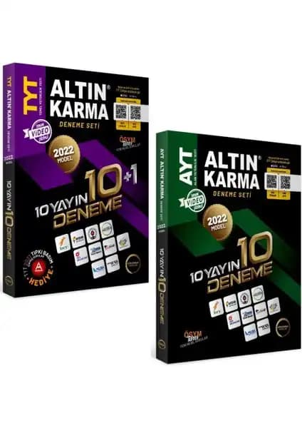 Altın Karma Yayınları 2022 TYT AYT Deneme Seti ile Sınava Güçlü Bir Başlangıç Yapın