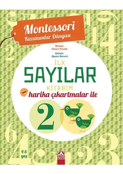 Altın Kitaplar Montessori Kazanımlar Dünyası İlk Sayılar Kitabı 4-6 Yaş Çocuklar İçin Eğlenceli Öğrenme Aracı