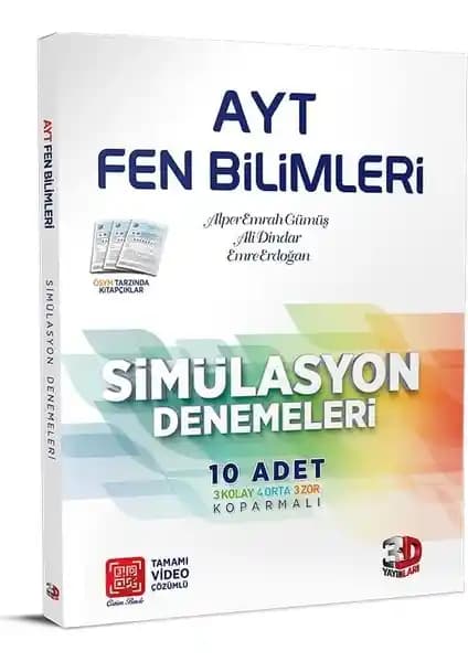 AYT Fen Bilimleri İçin 10'lu Simülasyon Denemeleri ve Öğrenme Rehberi