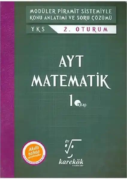 AYT Matematik 1. Kitap 2024 Güncel İçerik ve Sistematik Öğrenme Kaynağı