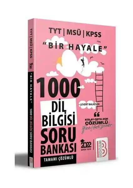 Benim Hocam Yayınları 2022 Dil Bilgisi Soru Bankası TYT KPSS MSÜ İçin Kapsamlı Çözümlü Kaynak