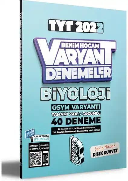 Benim Hocam Yayınları 2022 TYT Biyoloji Video Çözümlü Deneme Sınavları