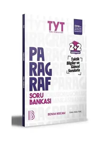 Benim Hocam Yayınları TYT Paragraf Soru Bankası 2+2 Serisi Öğrencilere Sınava Hazırlıkta Destek Sağlar