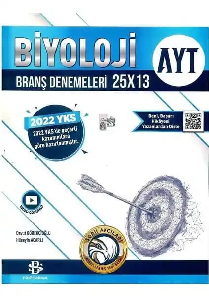 Bilgi Sarmal AYT Biyoloji 25 x 13 Denemeleri Sınava Hazırlık İçin Kapsamlı Çalışma Seti