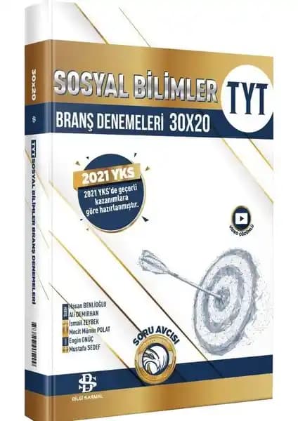 Bilgi Sarmal TYT Sosyal Bilimler 30 x 20 Branş Denemeleri ile Sınava Etkili Hazırlık