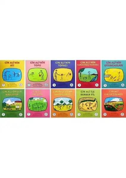 Cin Ali 10 Kitap Seti: Eğlenceli ve Öğretici Çocuk Hikayeleri Koleksiyonu