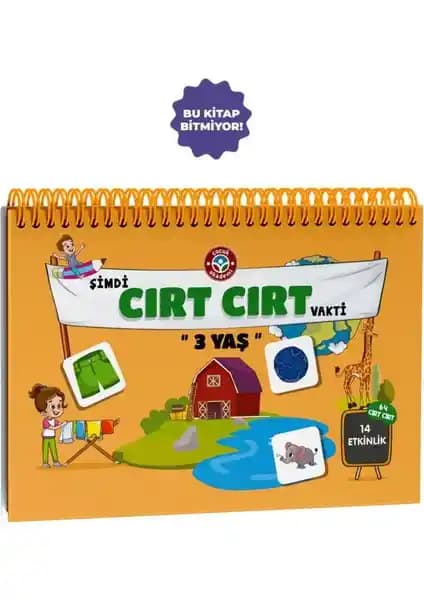 Çocuk Akademi 3 Yaş Cırt Cırt Vakti: Eğlenceli ve Etkileşimli Öğrenme Materyali