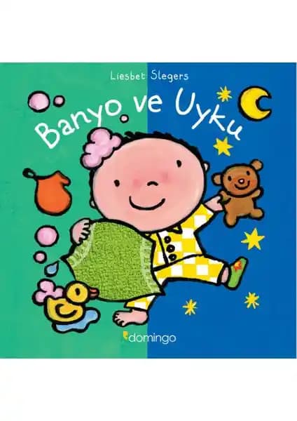 Çocuklar İçin Banyo ve Uyku Rutinlerini Öğreten Dayanıklı Resimli Kitap