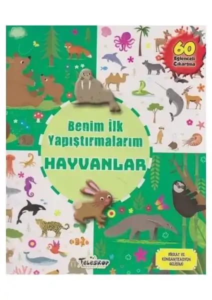 Çocuklar İçin Eğlenceli ve Öğretici Çıkartmalı Kitap: Doğa ve Hayvanlar Temasıyla Gelişim
