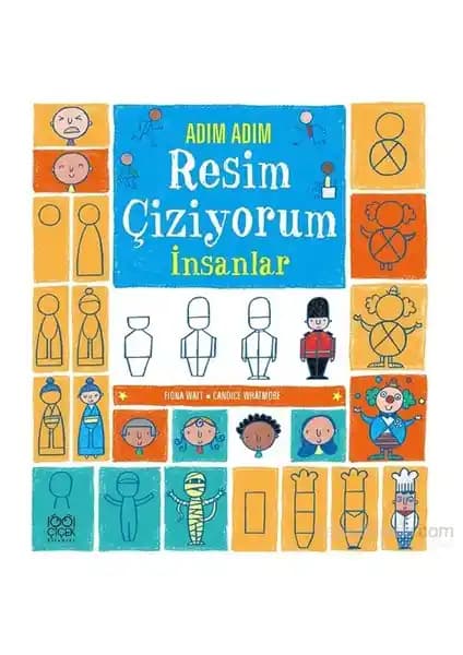 Çocuklar için İnsan Figürleri Çizim Rehberi: Adım Adım Öğretici Boyama Kitabı