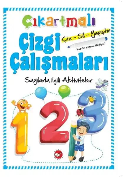 Çocuklar İçin Sayılarla Eğlenceli Öğrenme ve Gelişim Kitabı Beyaz Balina Yayınları