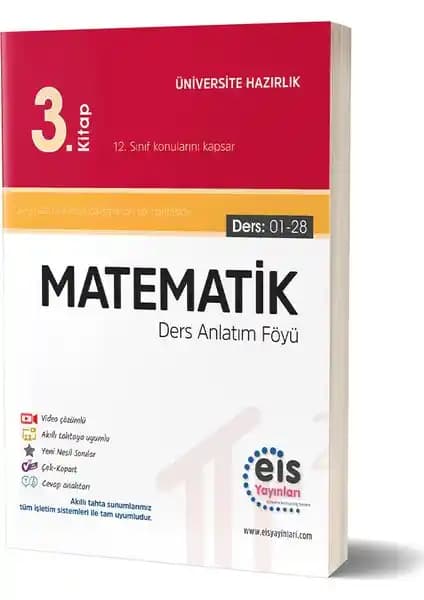 Eis Yayınları YKS Matematik 3. Kitap DAF Güncel İçeriklerle Sınava Hazırlık