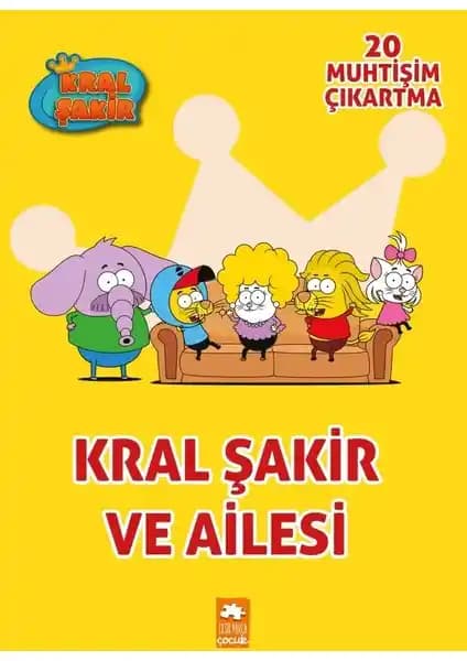 Eksik Parça Çocuk Kral Şakir ve Ailesi Boyama ve Macera Kitabı (Ciltli)