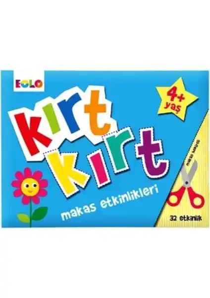 Eolo Yayıncılık Kırt Kırt Makas Etkinlikleri +4 Yaş Çocuklar İçin Eğitici ve Eğlenceli Malzeme