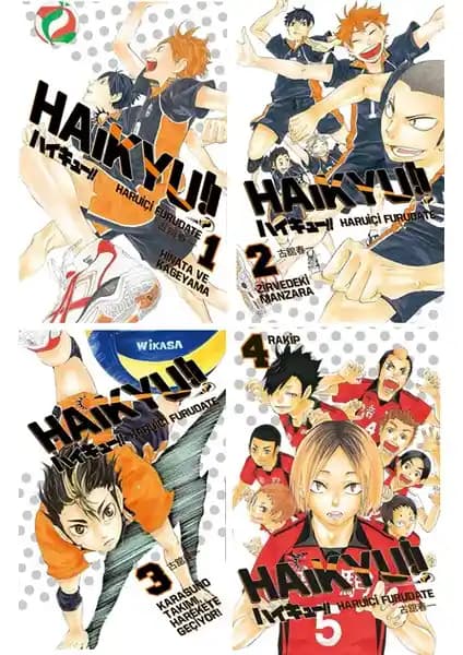 Haikyu 1-2-3-4 Ciltler Manga Seti Spor ve Dostluk Temasıyla Detaylı Hikaye