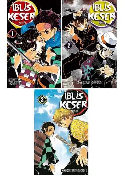 İblis Keser (Demon Slayer) Manga Seti Gerekli Şeyler Yayıncılık ile Türkçe Koleksiyon