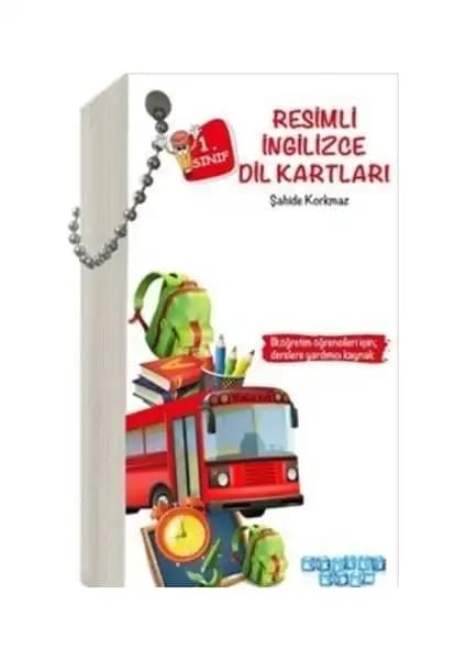 İlkokul Öğrencileri İçin Renkli ve Eğlenceli İngilizce Dil Kartları Seti