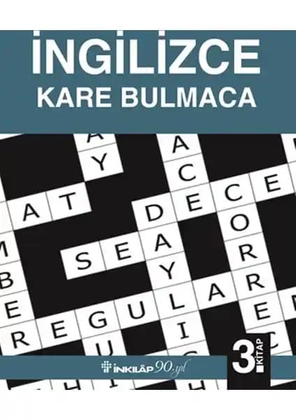 İnkılap Kitabevi İngilizce Kare Bulmaca 3. Kitap: Eğlenceli ve Öğretici Dil Öğrenme Aracı