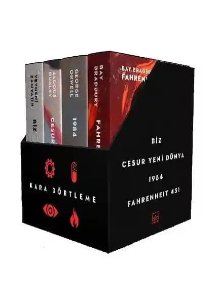 İthaki Yayınları Kara Dörtleme Kutu Seti Distopya Klasiklerini Bir Arada Sunar