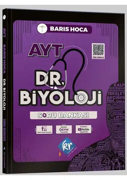 KR Akademi Biyoloji AYT Soru Bankası 2024 Güncel Müfredat ve Çözüm İmkanlarıyla