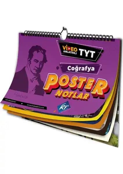KR Akademi TYT Coğrafya Poster Notlar Kitabı 12. Sınıf Öğrencileri İçin Güncel ve Pratik Kaynak
