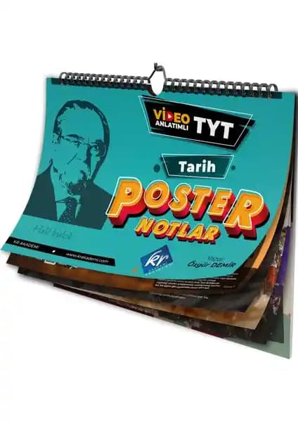KR Akademi TYT Tarih Poster Notlar Eğitim Kitabı Sınava Hazırlıkta Pratik ve Görsel Destekli Kaynak