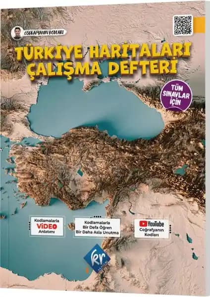 Kr Akademi Yayınları Türkiye Haritaları Çalışma Defteri ile Coğrafya Bilginizi Güçlendirin
