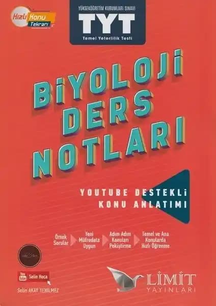 Limit Yayınları TYT Biyoloji Ders Notları Detaylı İnceleme ve Kullanım Avantajları