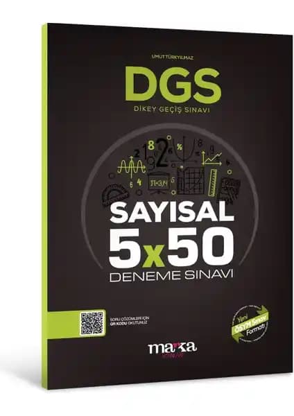 Marka Yayınları 2025 DGS Sayısal 5x50 Deneme Sınavı: Güncel ve Etkili Sınav Hazırlık Kaynağı