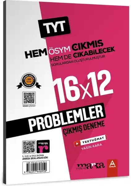 Marka Yayınları 2025 TYT Problemler Kitabı Öğrenciler İçin Kapsamlı Çözüm Kaynağı