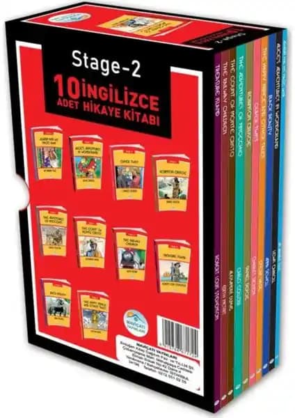 Mavi Çatı Yayınları Stage 2 İngilizce Hikaye Seti Çocuklar İçin Eğitim ve Öğrenme Aracı