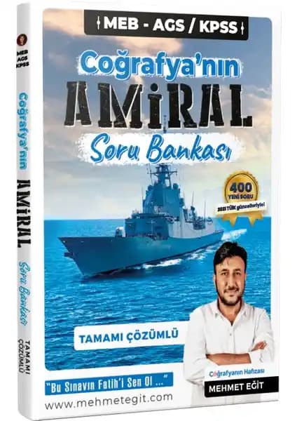 Mehmet Eğit MEB-AGS KPSS Coğrafyanın Amiral Tamamı Çözümlü Soru Bankası İnceleme ve Detaylar