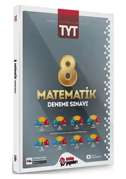 Metin Yayınları 2023 TYT Matematik 8 Deneme Kitabı Sınavlara Hazırlık ve Pratik Çözüm