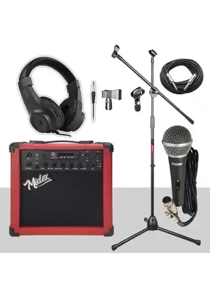 Midex MGA-25RD-PAK Elektrikli Gitar Amfisi: Çok Fonksiyonlu ve Taşınabilir Performans Aracı