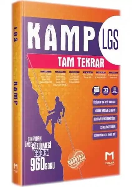 Mozaik Yayınları 8. Sınıf LGS Kamp Tam Tekrar Soru Bankası Güncel ve Kapsamlı Bir Öğrenci Kaynağı