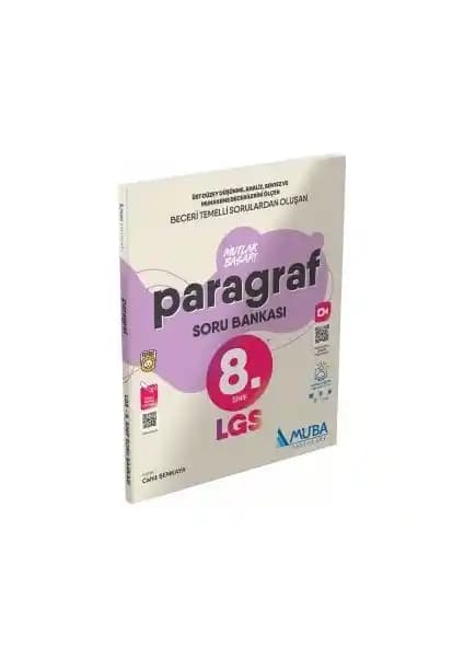 Muba Yayınları 8. Sınıf LGS Paragraf Soru Bankası Öğrencilere Yönelik Kapsamlı Kaynak