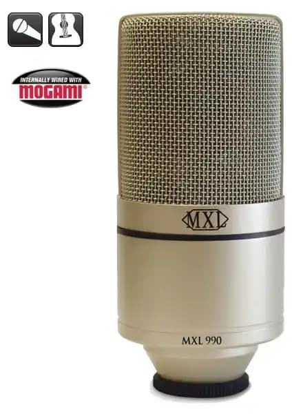 MXL 990 Kondansatör Mikrofonu: Profesyonel Kalitede Ev ve Stüdyo Kullanımı İçin
