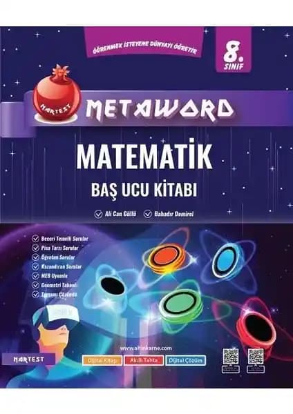 Nartest Yayınevi 8. Sınıf Metaword Matematik Baş Ucu Kitabı: Temel Kavramlar ve Soru Çözüm Rehberi