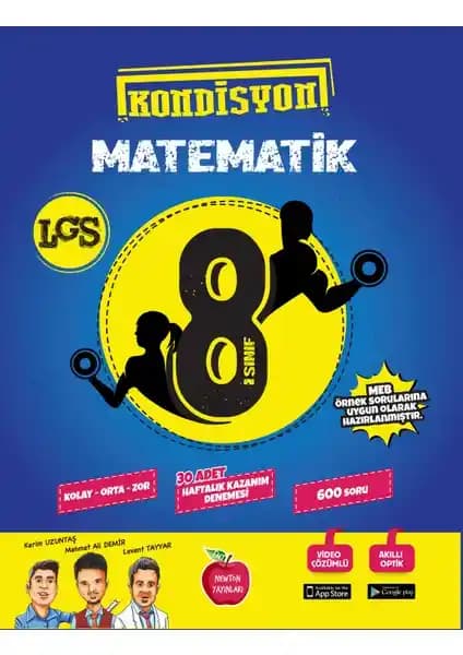 Newton Yayınları 8. Sınıf Kondisyon Matematik Kazanım Denemeleri Güncel Müfredatla Uyumlu