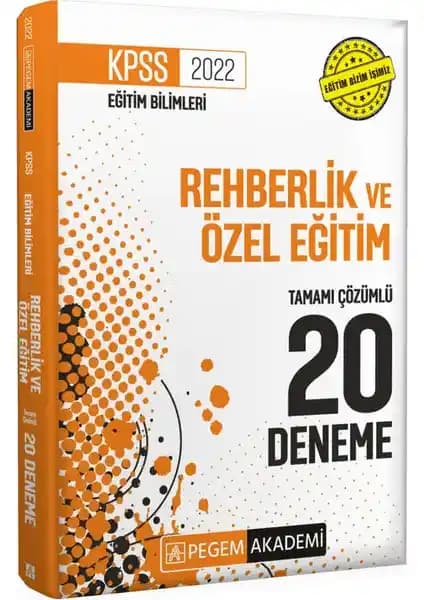 Pegem Akademi 2022 KPSS Eğitim Bilimleri Deneme Seti Çözümlü 20 Soru ile Sınava Hazırlık