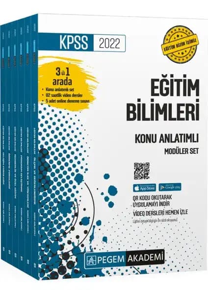 Pegem Akademi 2022 KPSS Eğitim Bilimleri Konu Anlatımlı Modüler Set Detaylı İnceleme