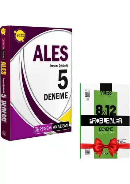 Pegem Akademi 2023 ALES Tamamı Çözümlü 5 Deneme Sınav Hazırlık Kaynağı