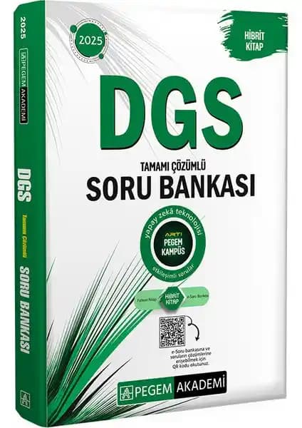 Pegem Akademi 2025 DGS Tamamı Çözümlü Soru Bankası ile Sınava Güçlü Hazırlık