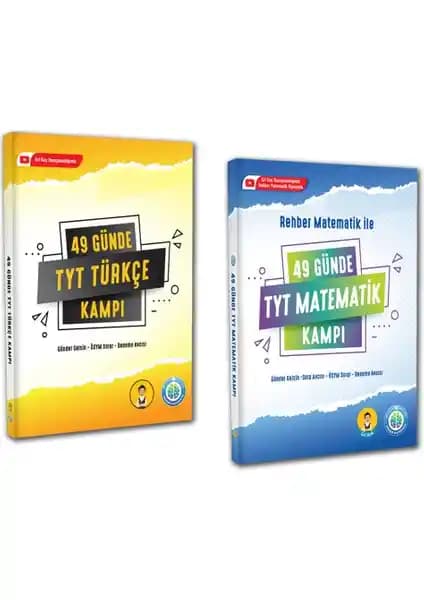 Rehber Yayınları'nın 49 Günde TYT Matematik ve Türkçe Kamp Seti Sınava Güçlü Hazırlık İçin Önemli Bir Kaynak