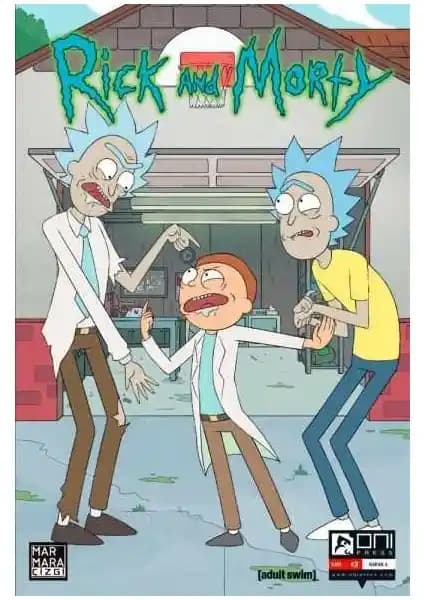 Rick and Morty Sayı 3 Kapak A Çizgi Romanı Türkçe, Macera ve Mizah Dolu Koleksiyon Parçası