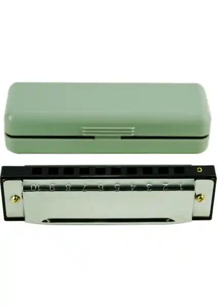 Sesenta SSHM10 10 Delikli Metal Mızıka - Dayanıklı ve Çok Yönlü Müzik Enstrümanı