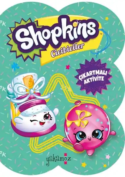 Shopkins Cicibebeler Çıkartmalı Aktivite Kitabı Yeşil Renkli Eğitici ve Eğlenceli Çocuk Kitabı