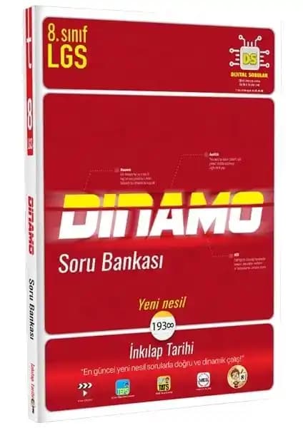 Tonguç Akademi 8. Sınıf İnkılap Tarihi Dinamo Soru Bankası Güncel ve Kapsamlı Öğrenci Kaynağı