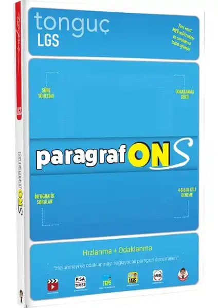 Tonguç Akademi ParagrafONS: 5, 6 ve 7. Sınıf ve LGS Hazırlık İçin Kapsamlı Eğitim Kaynağı